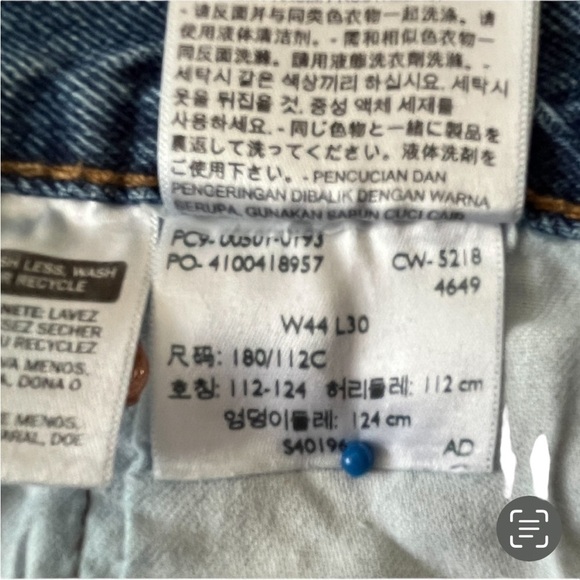 Levi’s Men’s 501 XX Button-Fly Medium Wash Jeans Size 44 - 30 - Picture 10 of 11